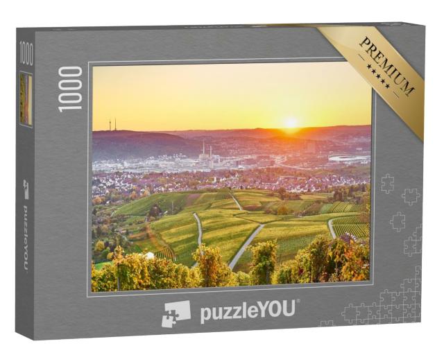 Puzzle 1000 Teile „Stuttgart, Weinbauregion im Süden von Deutschland“