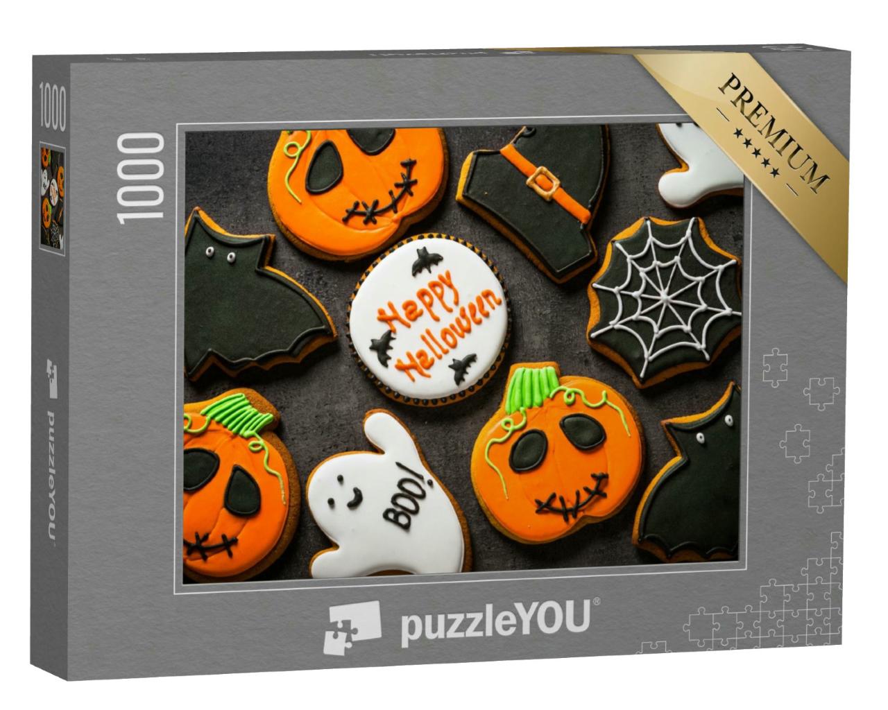 Puzzle 1000 Teile „Lustiges und kreatives Gebäck zu Halloween“