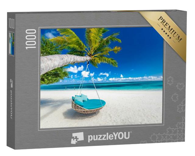 Puzzle 1000 Teile „Sommerlandschaft mit Hängematte“
