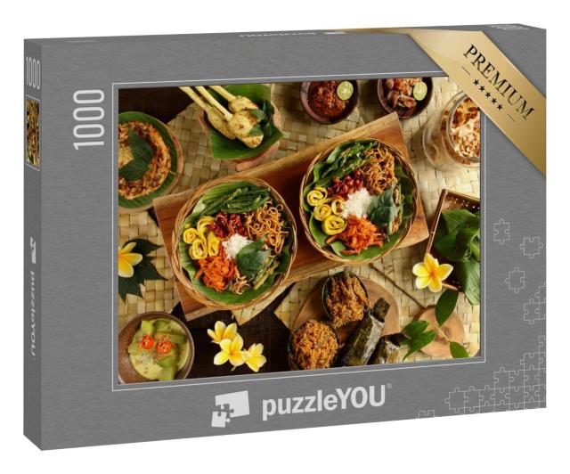 Puzzle 1000 Teile „Nasi Campur Bali mit Reis“