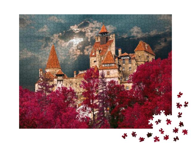 Puzzle 1000 Teile „Schloss des Grafen Dracula nahe der Stadt Bran“