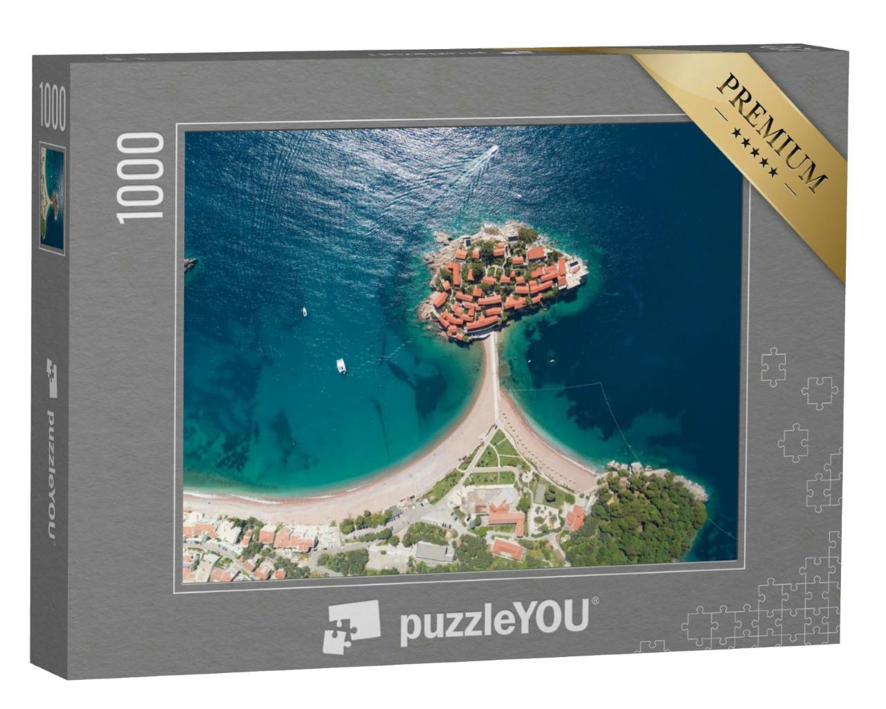 Puzzle 1000 Teile „Insel Sveti Stefan in Budva, Montenegro“