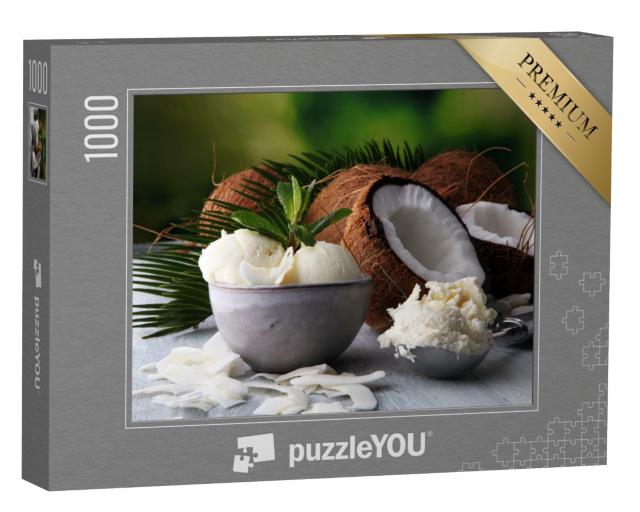 Puzzle 1000 Teile „Frisches Kokosnuss-Eis“