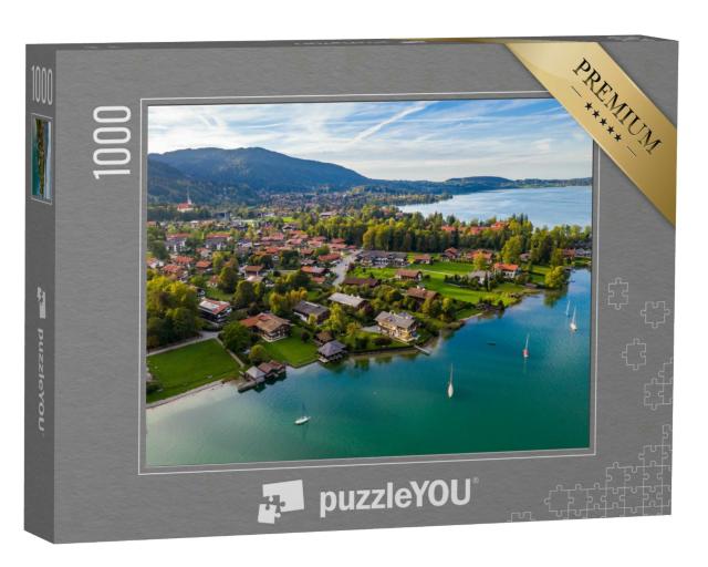 Puzzle 1000 Teile „Der Tegernsee bei Rottach-Egern in Bayern“