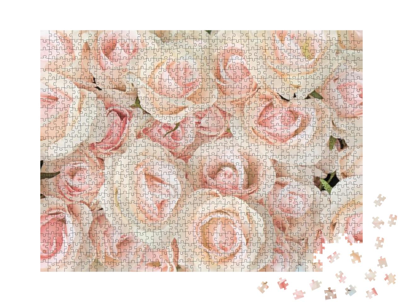 Puzzle 1000 Teile „Rosa Rose “