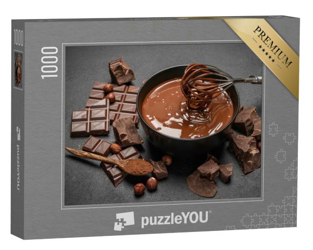 Puzzle 1000 Teile „Geschmolzene Schokolade“