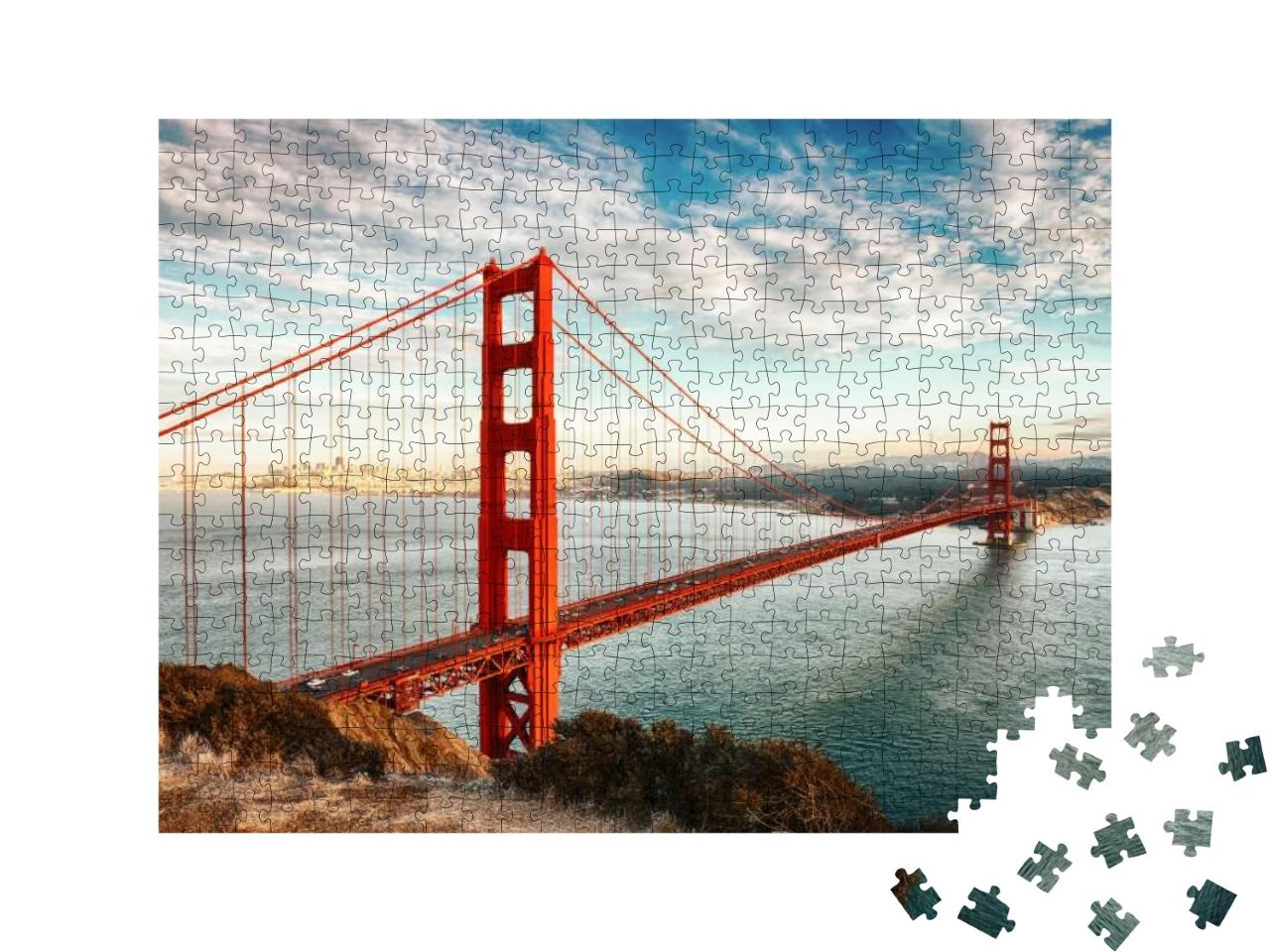 Puzzle 500 Teile „Golden Gate Bridge, San Francisco, USA“