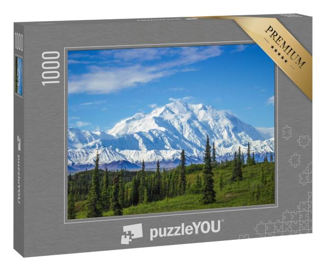Puzzle 1000 Teile „Frühmorgendlicher Blick auf den Mount Denali“