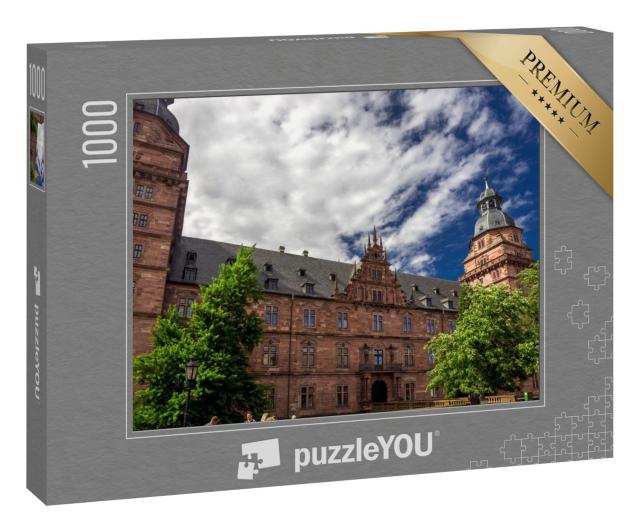 Puzzle 1000 Teile „Blick auf das Schloss Johannisburg in Aschaffenburg, Deutschland“