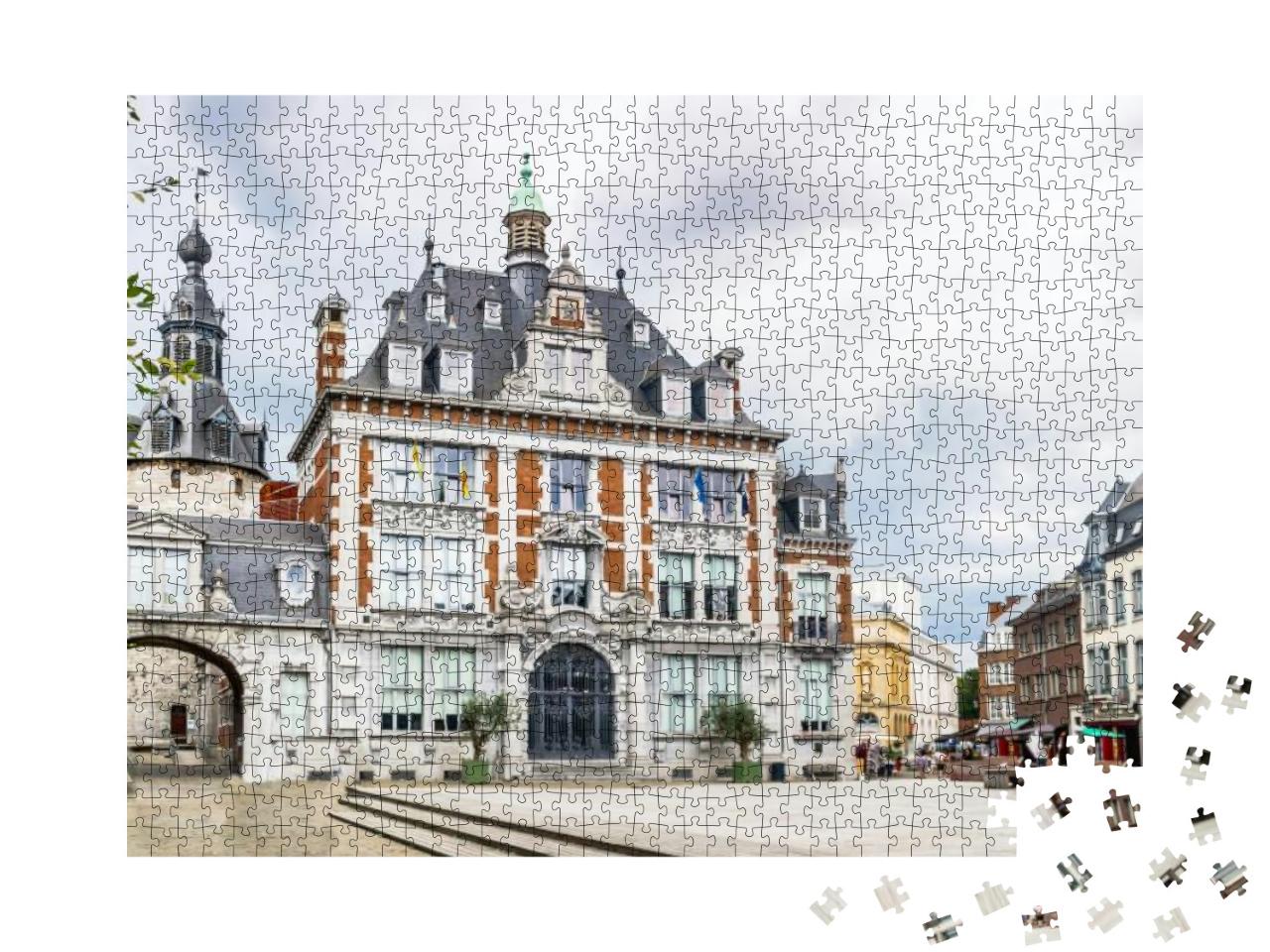 Puzzle 1000 Teile „Blick auf das stilvolle Kongressgebäude, Namur, Belgien“