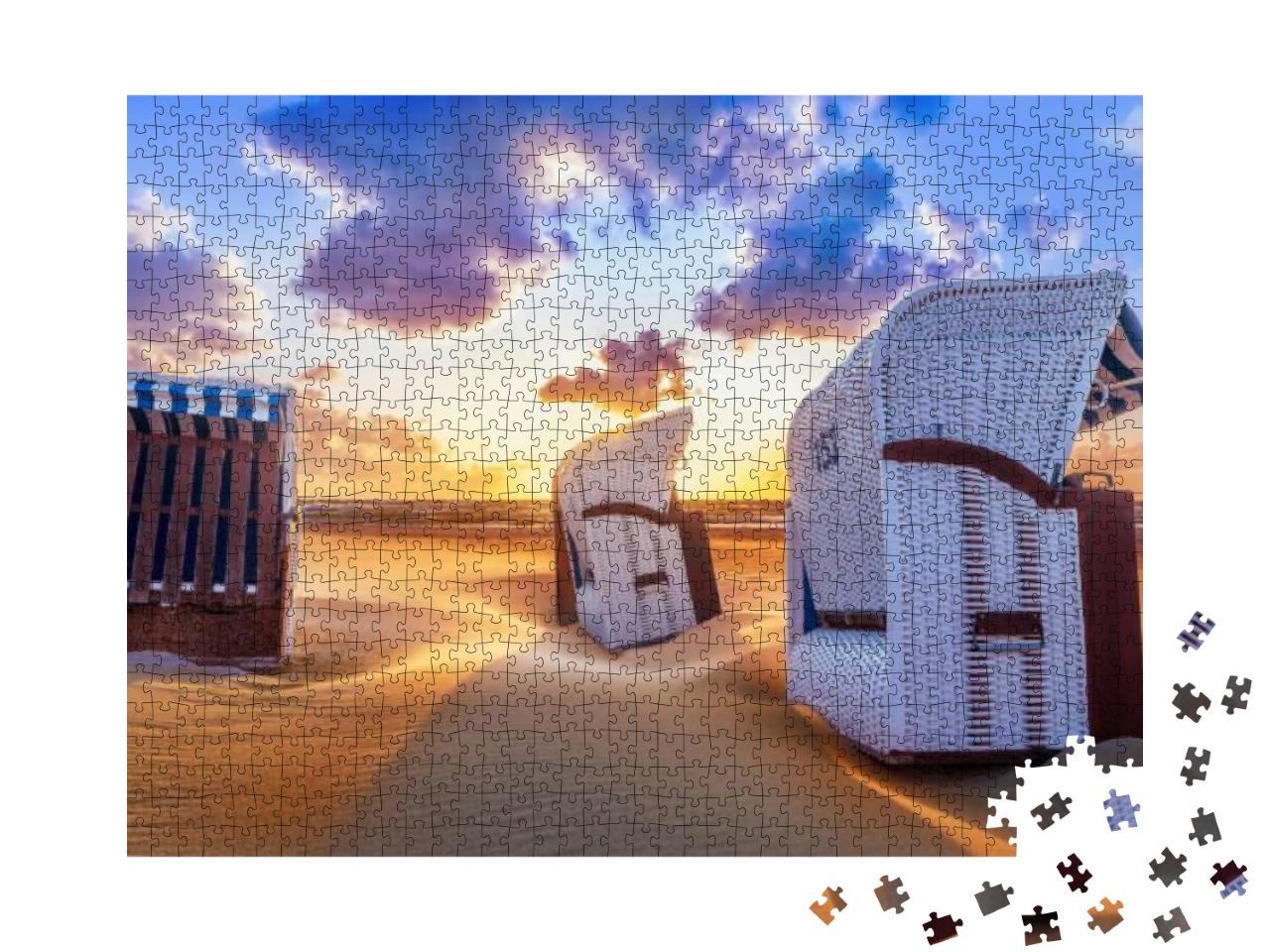 Puzzle 1000 Teile „Sonnenuntergang an der Ostsee “