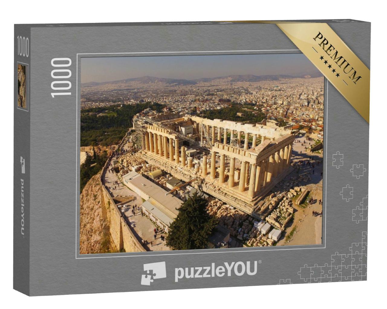 Puzzle 1000 Teile „Luftaufnahme der Akropolis mit dem Parthenon, Griechenland“