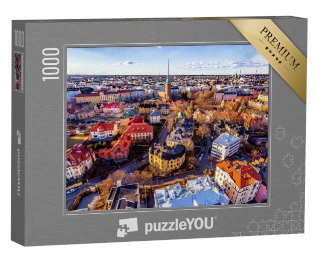 Puzzle 1000 Teile „Bunter Frühling in Helsinki, Finnland“