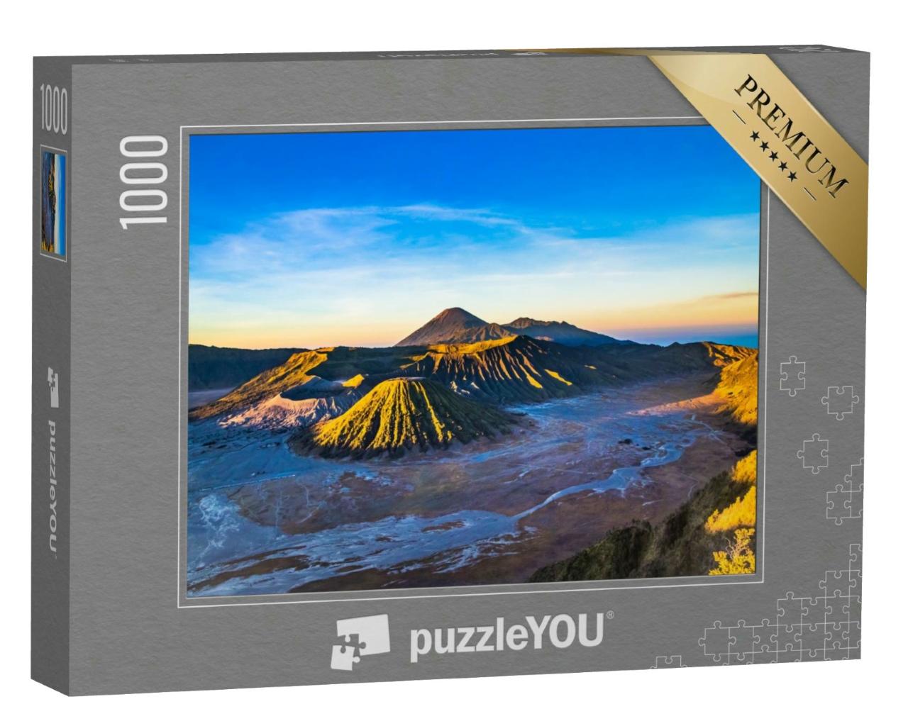 Puzzle 1000 Teile „Vulkan Mount Bromo, Ost-Java, Indonesien“