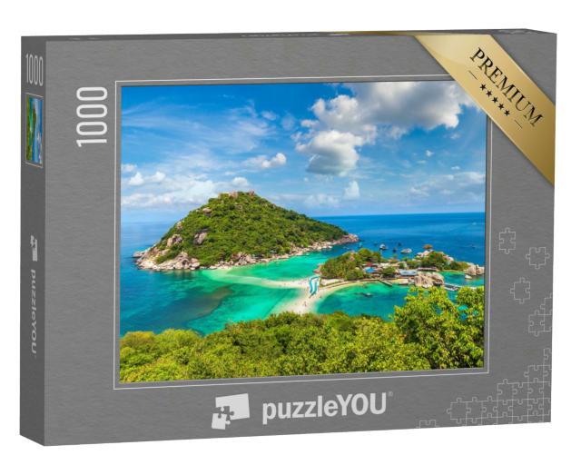 Puzzle 1000 Teile „Pittoreske Insel Nang Yuan, Thailand“