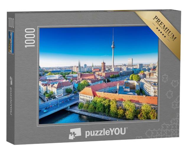 Puzzle 1000 Teile „Panoramablick auf die Berliner Innenstadt, Deutschland“