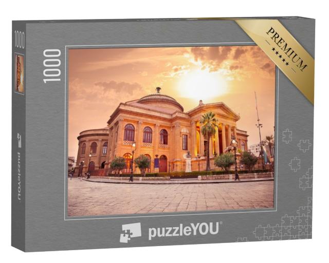 Puzzle 1000 Teile „Teatro Massimo, Opernhaus in Palermo, Sizilien“