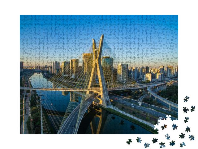 Puzzle 1000 Teile „Hängebrücke von São Paulo, Brasilien“