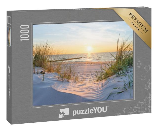 Puzzle 1000 Teile „Sonnenuntergang am Ostseestrand“
