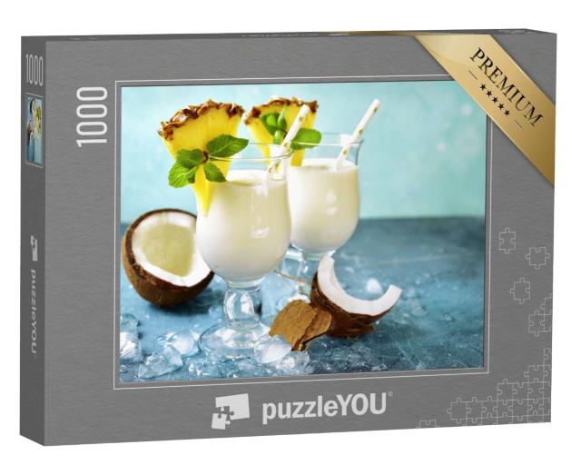 Puzzle 1000 Teile „Traditioneller karibischer Cocktail Pina Colada“