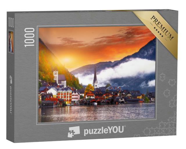 Puzzle 1000 Teile „Hallstatt am Hallstatter See, Österreich“