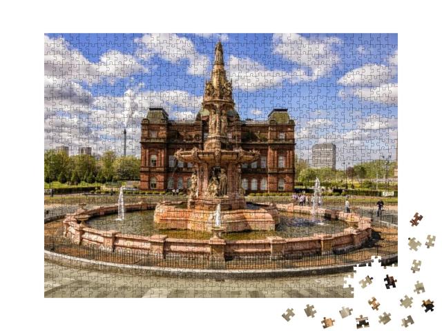 Puzzle 1000 Teile „Glasgow Doulton-Brunnen, Schottland“