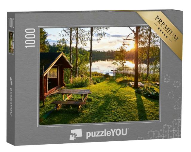 Puzzle 1000 Teile „Seen in Finnland“