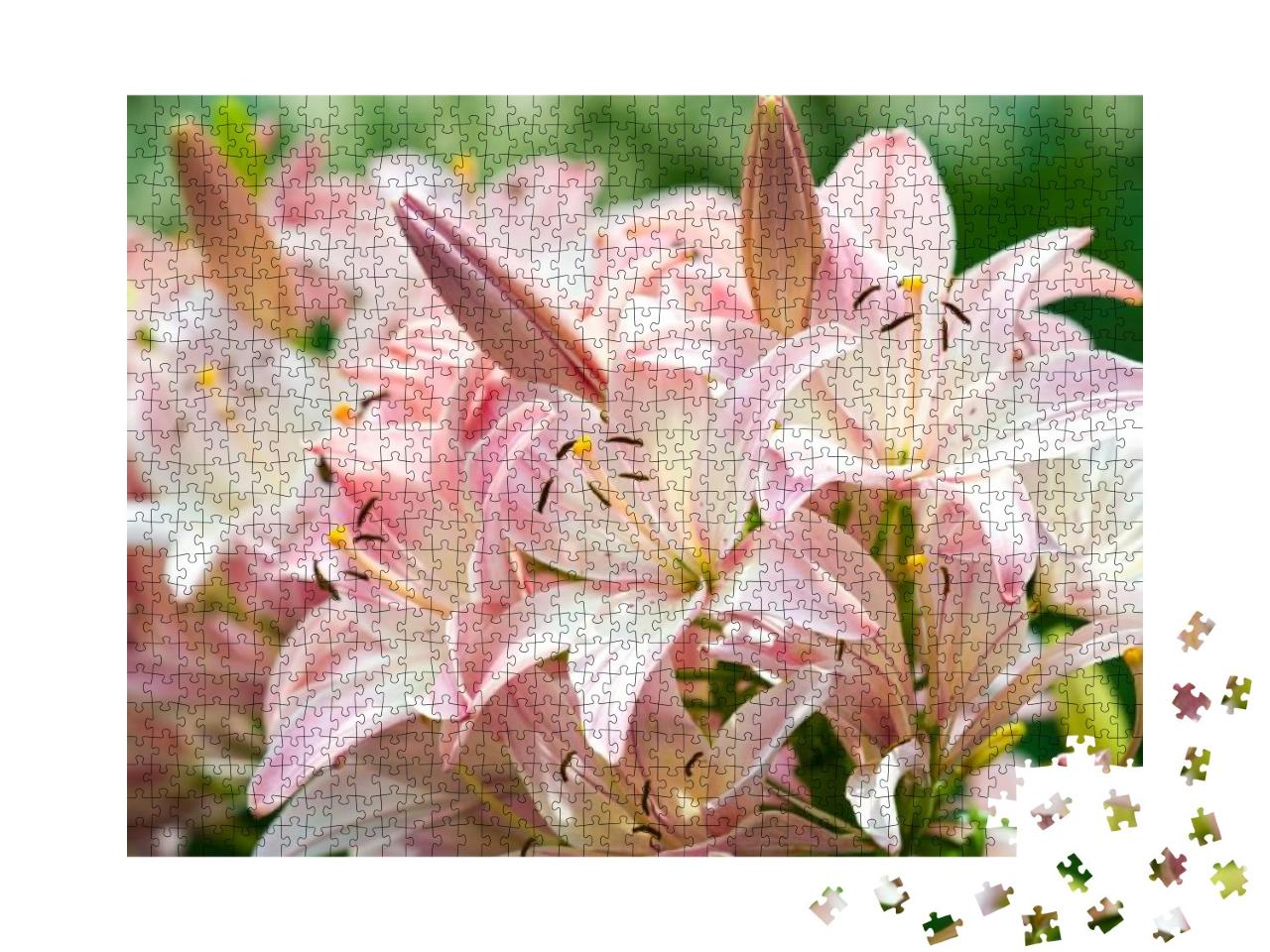 Puzzle 1000 Teile „Duftende Lilien“