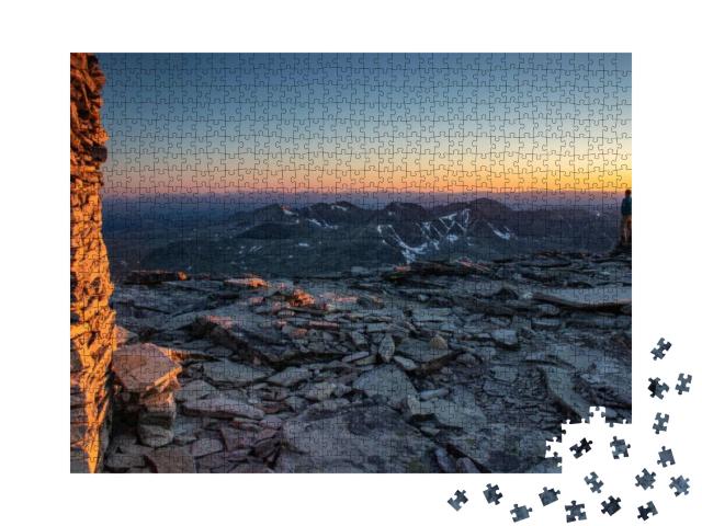 Puzzle 1000 Teile „Die Aussicht vom Rondeslottet im Rondane-Nationalpark, Norwegen“