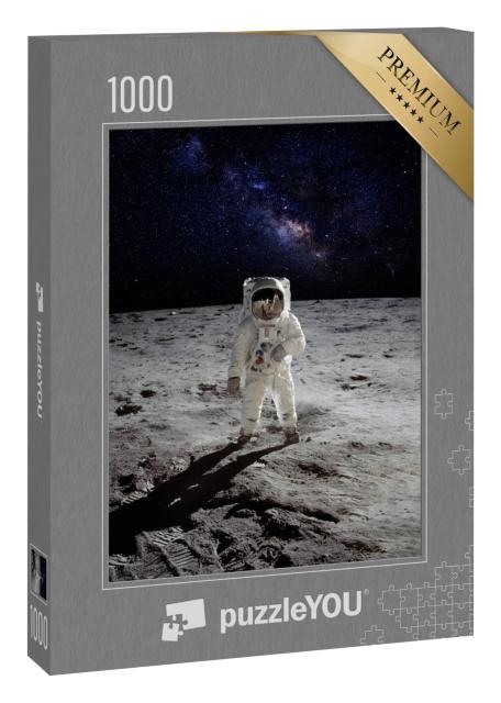 Puzzle 1000 Teile „Ein Astronaut auf der Oberfläche des Mondes “