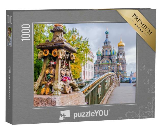 Puzzle 1000 Teile „Detail einer Brücke, Sankt Petersburg, Russland“