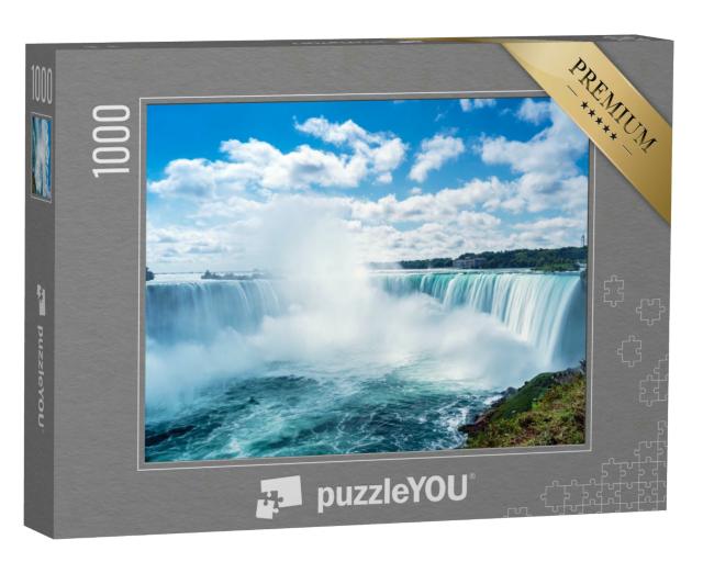 Puzzle 1000 Teile „Blick auf den Horseshoe Fall, Niagara Falls, Ontario, Kanada“