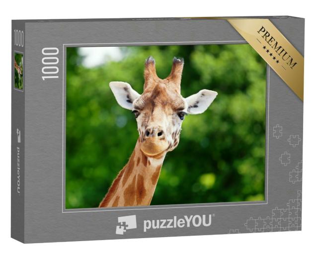 Puzzle 1000 Teile „Nahaufnahme einer Giraffe“