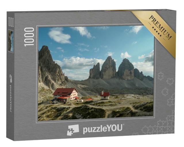 Puzzle 1000 Teile „Die Drei Zinnen, Alpengipfel der Dolomiten“