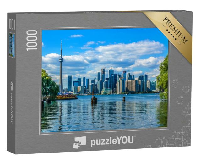 Puzzle 1000 Teile „Die Skyline von Toronto über dem See, Kanada“