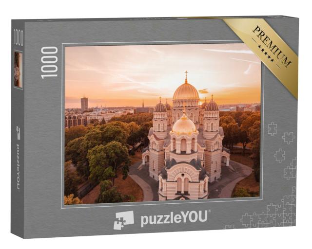Puzzle 1000 Teile „Kathedrale der Geburt Christi in Riga, Lettland“