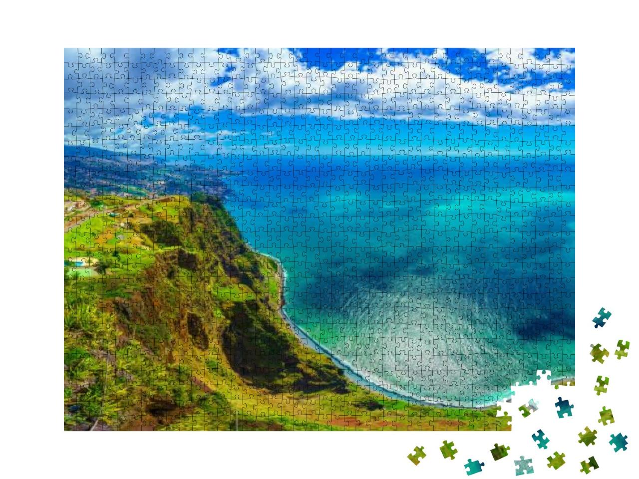 Puzzle 1000 Teile „Der höchste Punkt auf Madeira: Cabo Girao, Portugal“