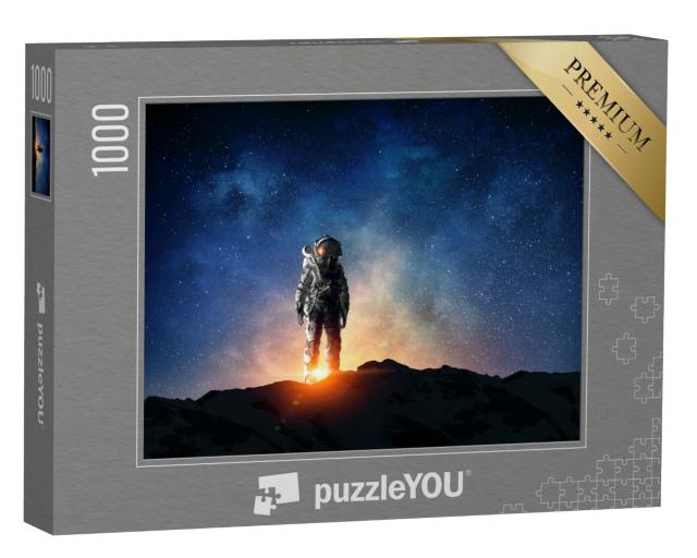 Puzzle 1000 Teile „Ein Astronaut und seine Mission“
