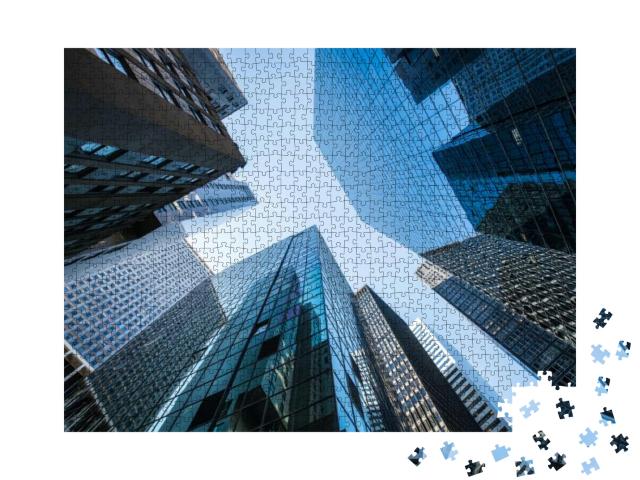 Puzzle 1000 Teile „Moderne Bürogebäude im Finanzdistrikt “