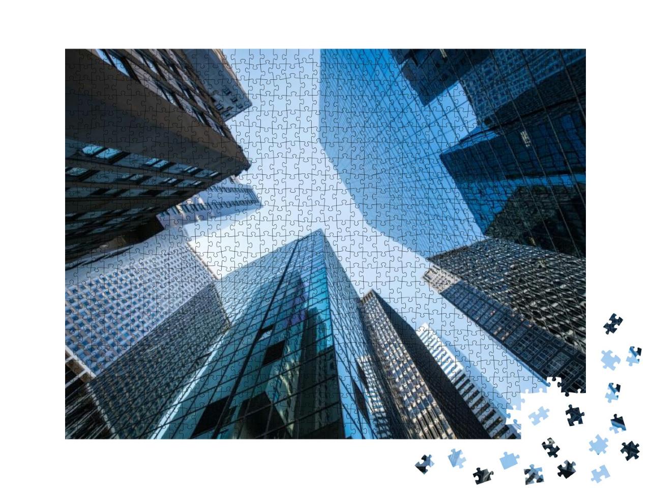 Puzzle 1000 Teile „Moderne Bürogebäude im Finanzdistrikt “