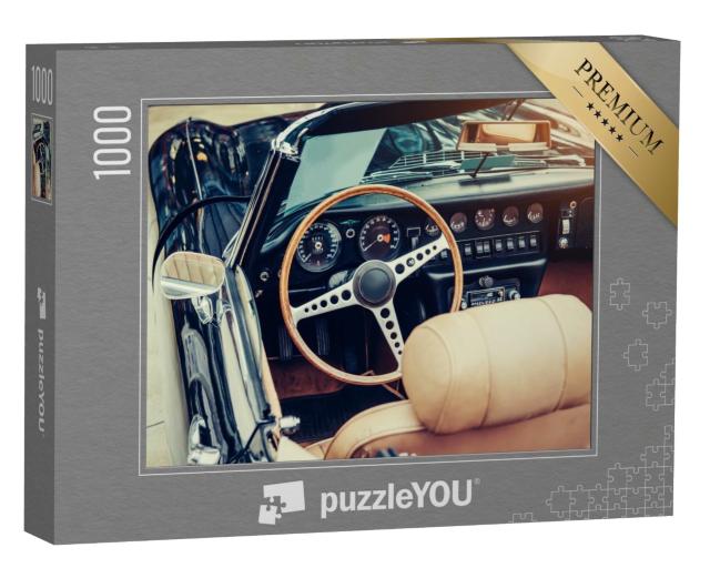 Puzzle 1000 Teile „Interieur eines Luxus-Oldtimers“