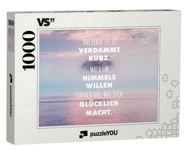 Lebensweisheiten Sprüche als Puzzle puzzleYOU