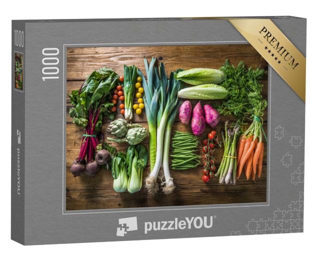 Puzzle 1000 Teile „Frisches Gemüse vom lokalen Markt“