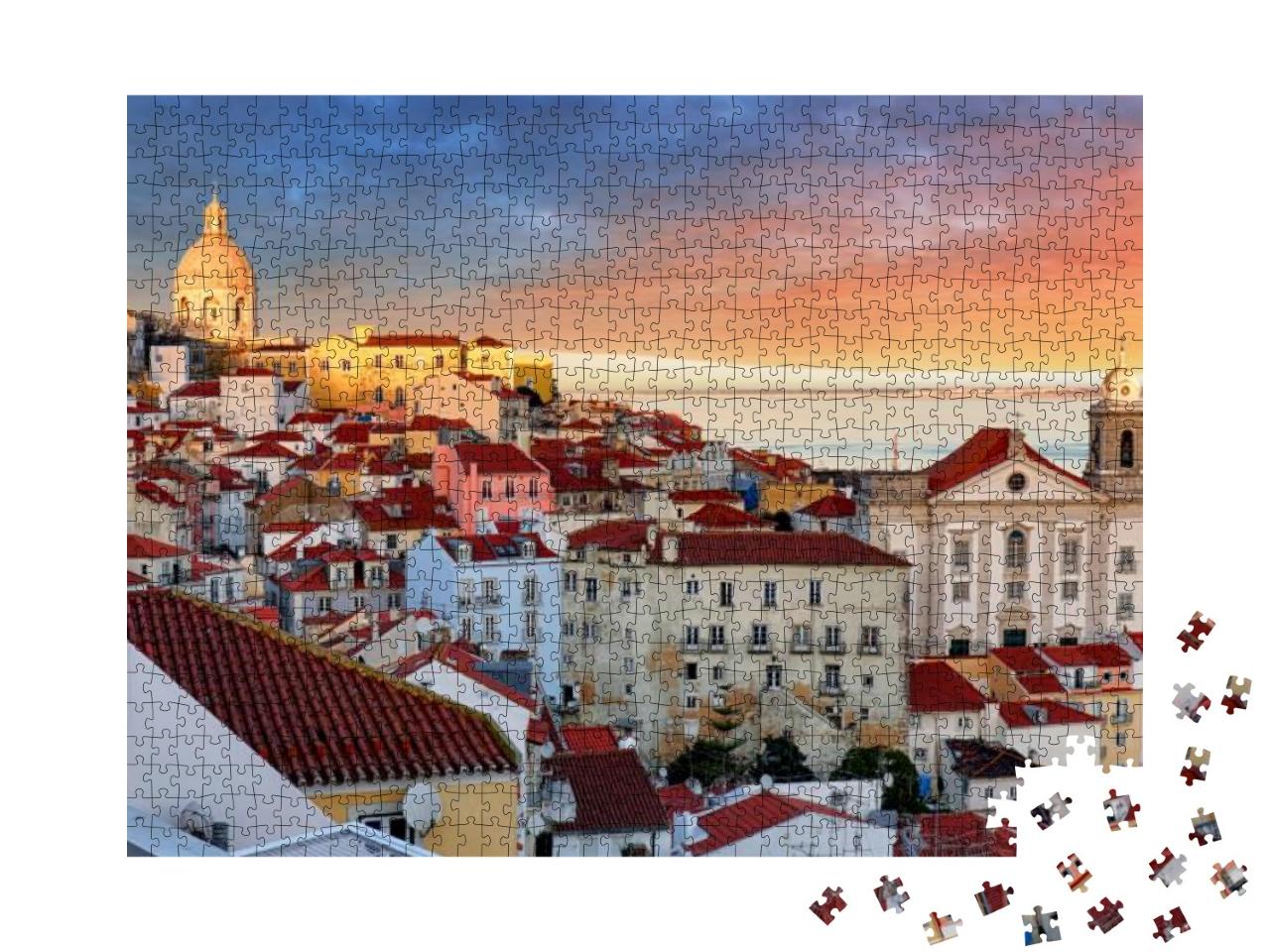 Puzzle 1000 Teile „Lissabon, Hauptstadt von Portugal“