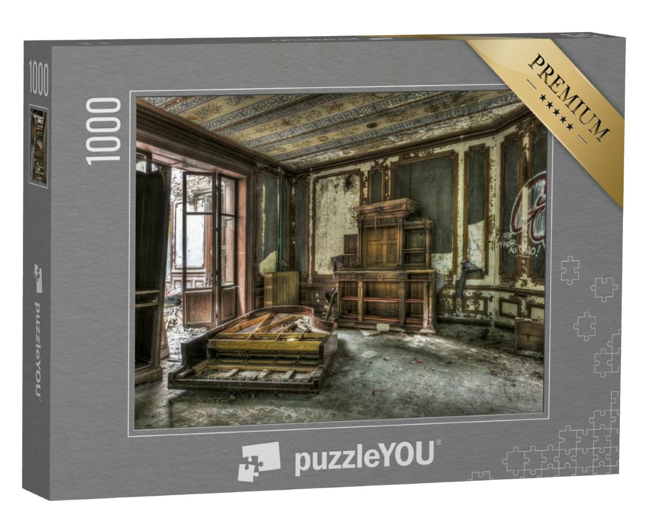 Puzzle 1000 Teile „Zerstörtes Klavier“