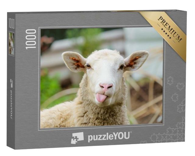 Puzzle 1000 Teile „Porträt eines Schafes “