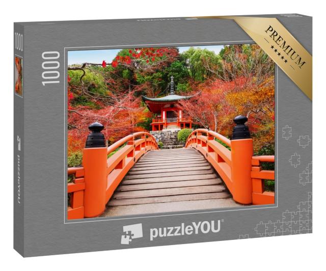 Puzzle 1000 Teile „Kyoto Daigoji-Tempel im japanischen Herbst“