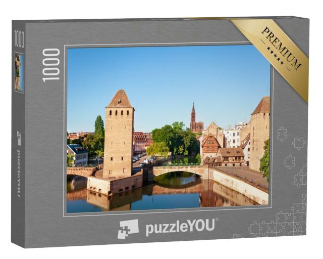 Puzzle 1000 Teile „Straßburger Wehrtürme auf der Insel Grande Ile“