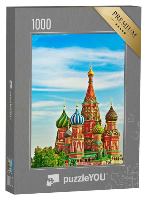 Puzzle 1000 Teile „Kathedrale auf dem Roten Platz, Moskau“