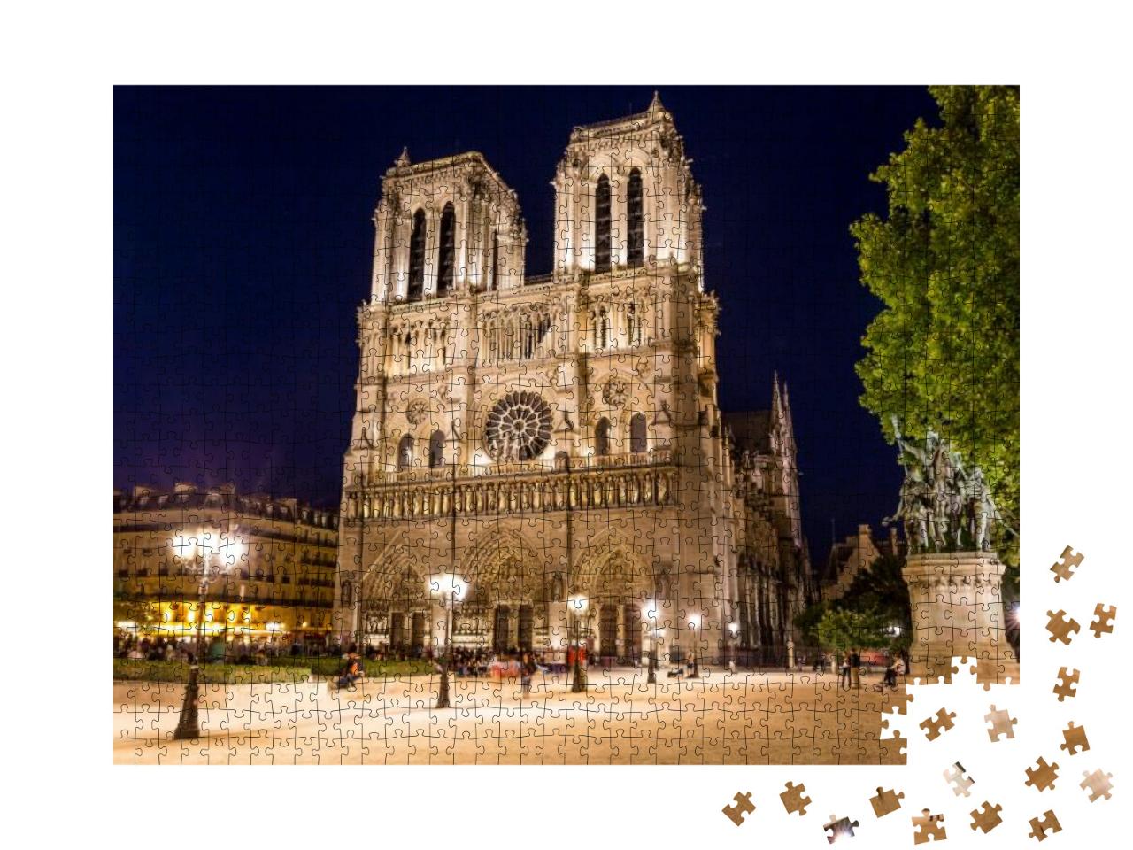 Puzzle 1000 Teile „Kathedrale Notre Dame in Paris, Frankreich“